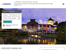 Tablet Screenshot of lemeridienchiangrai.com